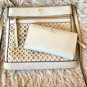 Authentic Kate Spade Crossbody Bag with matching Kate Spade New York Wallet